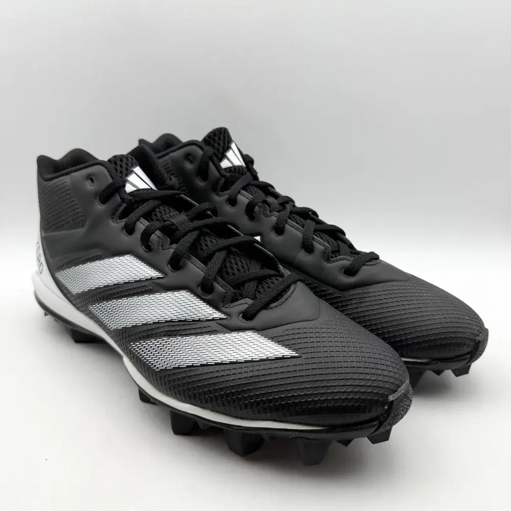Adidas Mens Adizero Impact.2 MD Football Cleats Size 11 Black White Athletic EUC